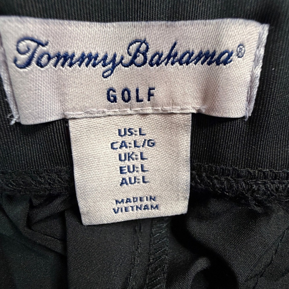 NWT Tommy Bahama Golf Womens Black Performance Stretch Straight Leg Pants Size L - Picture 2 of 11